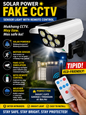 Solar Power Simulation Fake CCTV Solar Sensor Light Street Light With Remote Control