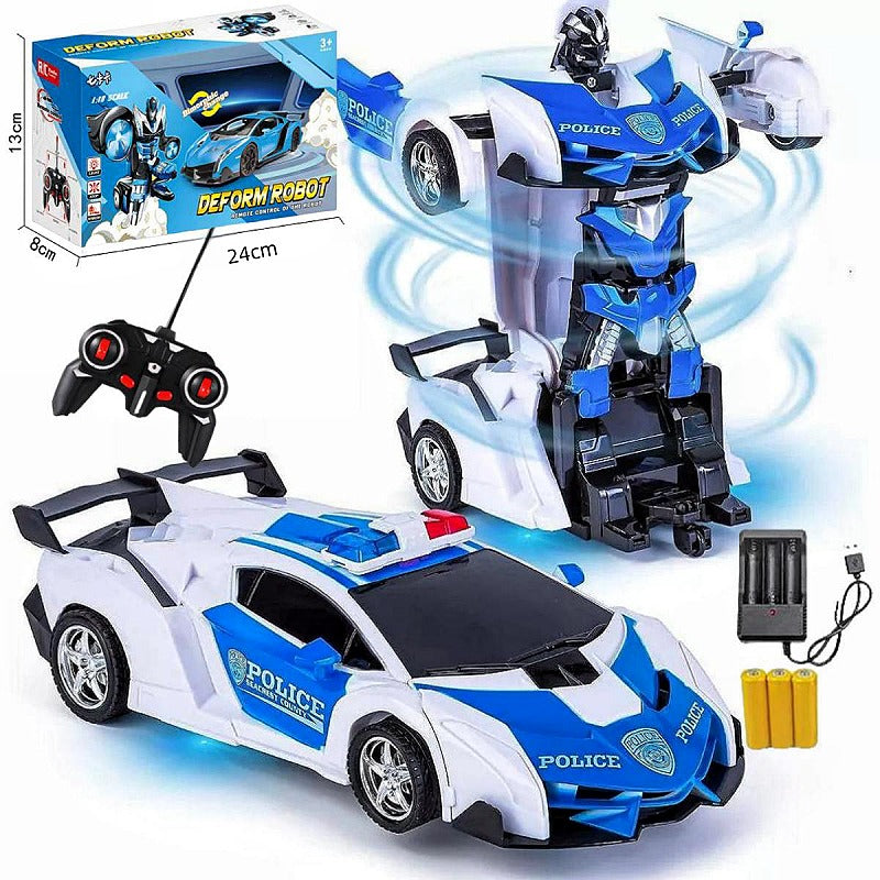NEW Remote Control Car 2 in 1 Transformation Robots Children Toys